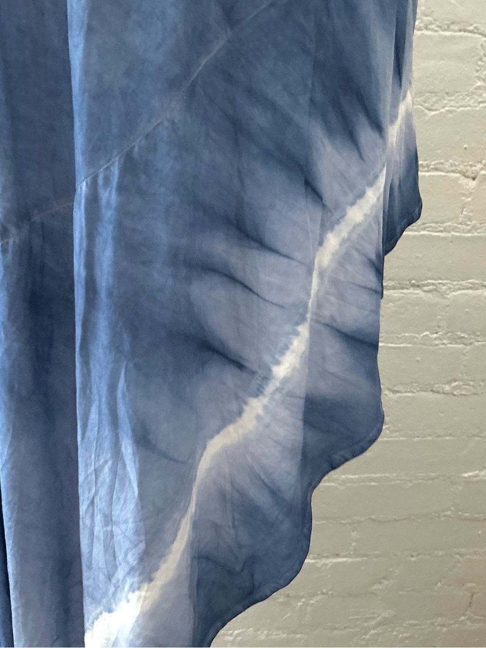 Anothropologie Storia Dress Blue Tie Dye Smocked Strapless Beach Vacation Boho L - Picture 3 of 8